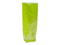 50 Sacs papier à fond rectangulaire avec soufflets latéraux – Citron vert – 8x4×20 cm – Recyclable
