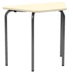 Table CONFIG II - plateau ép.24 mm stratifié - chant ABS - piètement époxy - 90x50 cm - T6