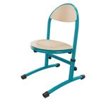 Chaise HÉLIA HR - assise et dossier bois Blueprotech - piètement époxy - T1 à T3