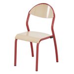 Chaise NUAGE - assise et dossier bois Blueprotech - piètement époxy - T3