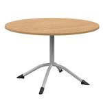 Table SARA - plateau ép.24 mm stratifié - chant ABS - piètement central époxy - D120 cm T6