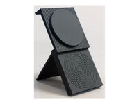 Casyx - Support de chargement sans fil - portable - Fast Charge - 2 connecteurs de sortie (magnétique) - noir cosmique
