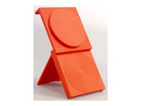 Casyx - Support de chargement sans fil - portable - Fast Charge - 2 connecteurs de sortie (magnétique) - rouge radiant
