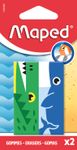 MAPED - 2 gommes ANIMAL - coloris assortis