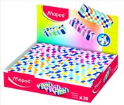 Maped - Gomme damier en plastique carreaux colorés