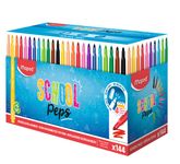 MAPED - School Pack de 144 feutres SCHOOL PEPS 2.0