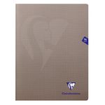 Clairefontaine Mimesys - Cahier polypro 24 x 32 cm - 96 pages - petits carreaux (5x5) - gris