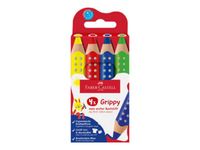 Faber-Castell - Grippy - 4 crayons couleur