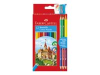 Faber-Castell Classic Colour – Set de 15 Crayons de Couleur à Double Pointe – Couleurs Assorties