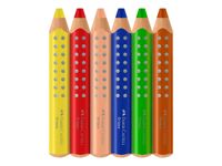 Faber-Castell - Grippy - 6 crayons couleur