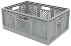 Sundis Fold'n store - Casier pliant L - 40L - L54,6xH22,6xP38,6 cm - blanc cassé