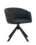 Fauteuil ARCO - pied pyramidal - bleu nuit