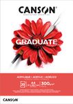 Canson Graduate Acrylic – Bloc 20 feuilles - A4 - 300g