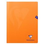 Clairefontaine Mimesys - Cahier polypro 24 x 32 cm - 96 pages - petits carreaux (5x5) - orange