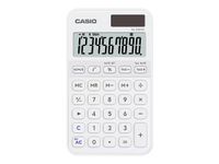 Casio SL-310YC - Calculatrice de bureau - 10 chiffres - panneau solaire, pile - blanc
