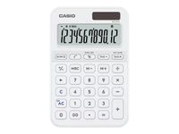 Casio MS-20YC - Calculatrice de bureau - 12 chiffres - panneau solaire, pile - blanc