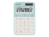 Casio MS-20YC - Calculatrice de bureau - 12 chiffres - panneau solaire, pile - vert