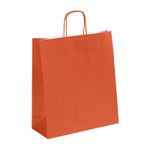 50 Sacs cadeau kraft - poignées torsadées - 35 cm x 13 cm x 40 cm - terracotta