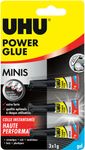 UHU – Colle Power Glue Minis Gel – Lot de 3 Tubes 1 g