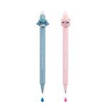 Blister de 2 stylos effaçables Narval et licorne Soft Oops Back2fun