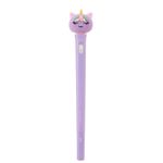 Stylo Licorne lumineux mauve Back2Fun