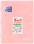Oxford EasyBook Pastel – Cahier 24 × 32 cm – 96 pages – grands carreaux (Seyès) – rose