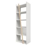 Bibliothèque ITALIC - Blanc/Chêne