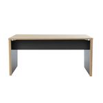 Bureau ITALIC - L140 - Imitation chêne du bocage/anthracite