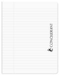 Conquérant Classique - Cahier Polypro - 17x22 - 96 pages - Ligné 8MM - Transparent