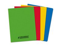 Conquérant Classique - Cahier Polypro - 17x22 -48 pages - petits carreaux - Assortis