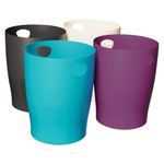 Exacompta Ecobin - Corbeille à papier - 15L - couleurs assorties titane