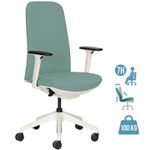Fauteuil de bureau NEST - accoudoirs réglables en hauteur - vert d'eau