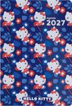 Agenda Hello Kitty - 1 semaine sur 2 pages - 17 x 24,5 cm - fleurs - Oberthur