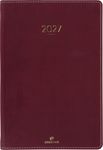 Agenda Eton - 1 semaine sur 2 pages - 17 x 24,5 cm - bordeaux - Oberthur