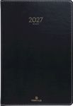 Agenda Eton - 1 semaine sur 2 pages - 17 x 24,5 cm - noir - Oberthur