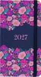 Agenda Anahita - 1 semaine sur 2 pages - 9,5 x 17,5 cm - marine - Oberthur