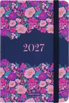 Agenda Anahita - 1 semaine sur 2 pages - 10 x 15 cm - marine - Oberthur