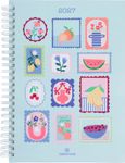 Agenda spiralé Flores - 1 semaine sur 2 pages - 15,5 x 21,5 cm - fruits - Oberthur