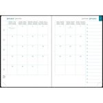Agenda de bureau Ondine EasySlim 21 - 1 mois sur 2 pages - 15 x 21 cm - disponible dans différentes couleurs - Exacompta