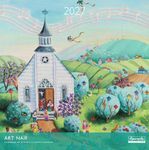 Calendrier mensuel 30X30cm ART NAIF - 16 mois Aquarupella