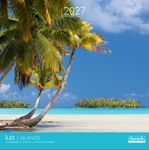 Calendrier mensuel 30X30cm ILES - 16 mois Aquarupella