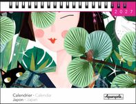 Calendrier chevalets mensuel 18X13,5cm JAPON - 12 mois Aquarupella