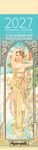 Calendrier marque-pages mensuel 4X16cm MUCHA ILLUSTRATIONS 