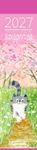 Calendrier marque-pages mensuel 4X16cm SUE MIANO ILLUSTRATIONS 