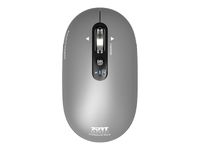 PORT Connect Professional PURE - Souris sans fil - rechargeable - 4 boutons - gris