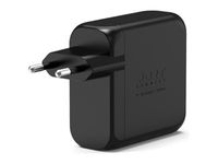 PORT Connect - Adaptateur secteur - GaN - 100 Watt - 3 connecteurs de sortie (USB, USB-C)