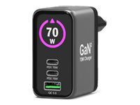 PORT Connect - Chargeur secteur GaN II - 3 connecteurs de sortie (USB, 2 x USB-C)