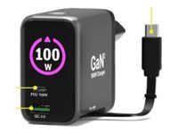 PORT Connect - Chargeur secteur GaN II - 3 connecteurs de sortie (USB, 2 x USB-C)
