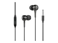 BIGBEN Connected WOW - Écouteurs filaire avec micro - jack 3,5mm - noir