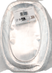 Lot de 10 Plats de Présentation Aluminium Plissé - 351 x 243 mm